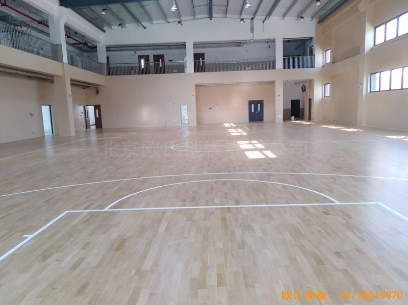 上海嘉定区大居小学体育地板铺设案例
