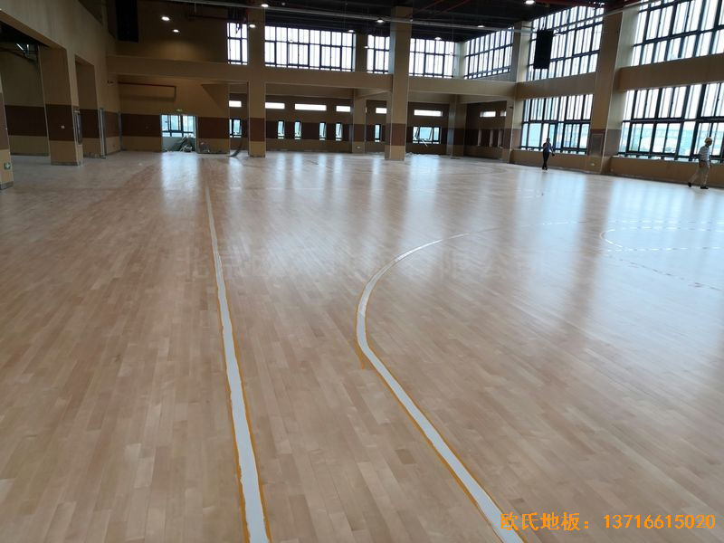 南京埔口区实验小学体育地板铺装案例