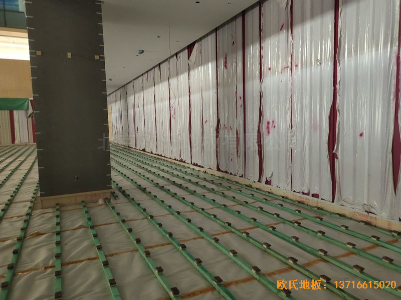 杭州26号地商务金融体育木地板铺设案例