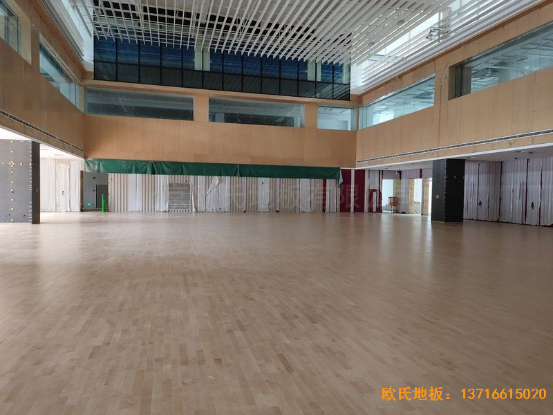 杭州26号地商务金融体育木地板铺设案例