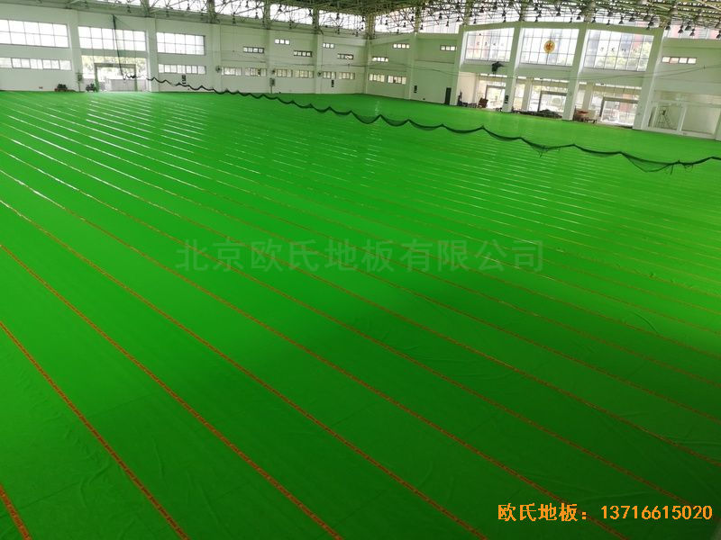 武汉体育学院体育木地板施工案例