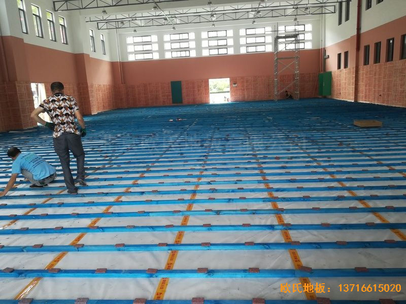 武汉华师南湖附小运动地板铺装案例