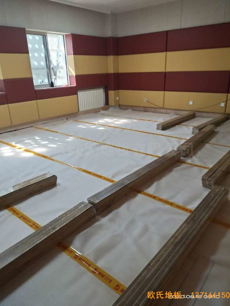 北京中国矿业大学附属中学运动地板铺装案例