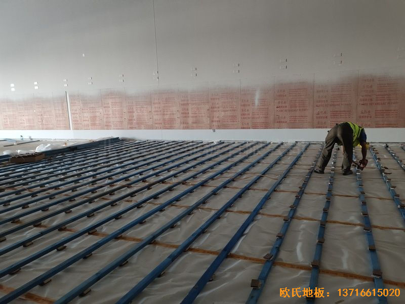 北京环球影城运动地板安装案例