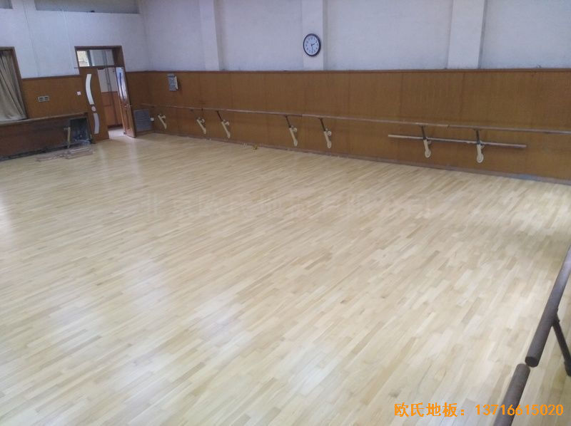 北京舞蹈学院体育木地板安装案例