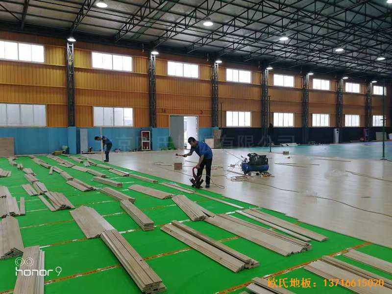 上海卫清东路弄麦子俱乐部运动木地板铺装案例3