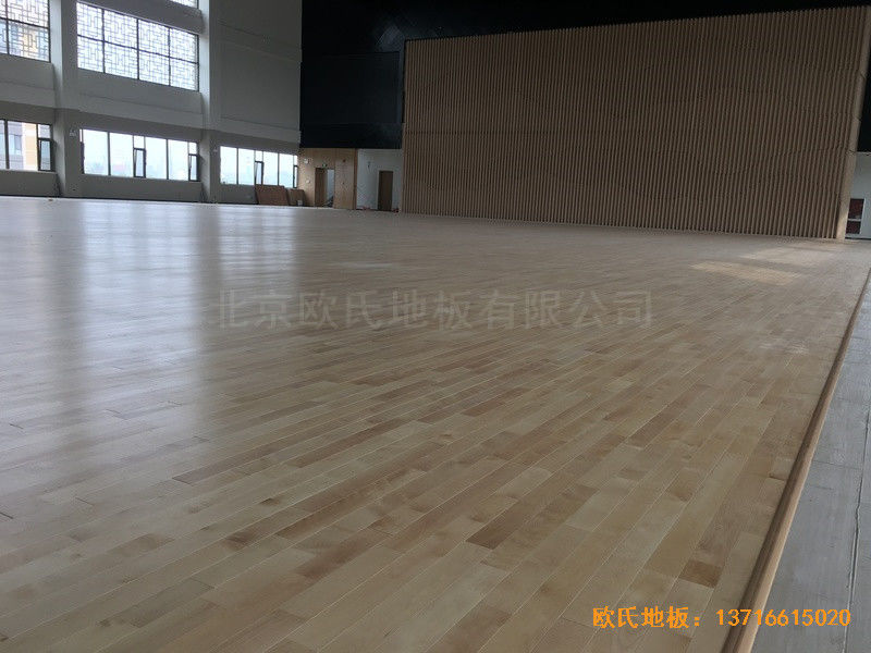 山西交城新天源药业体育馆运动地板铺装案例4