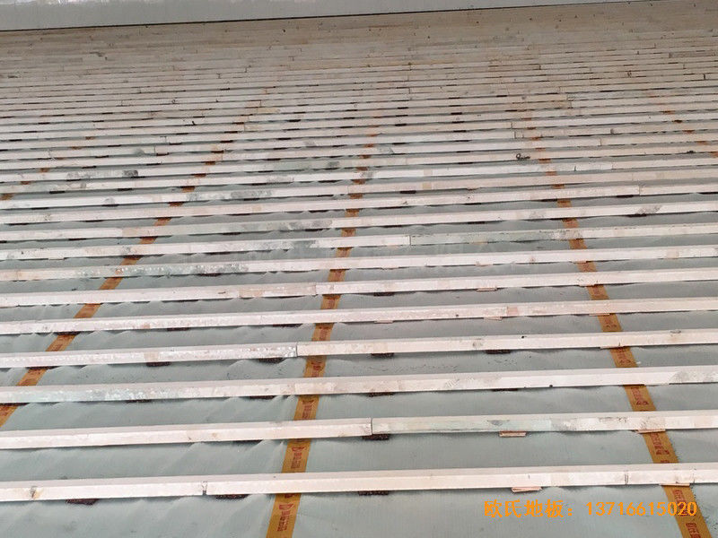 广州金地香山湖篮球馆体育地板安装案例1
