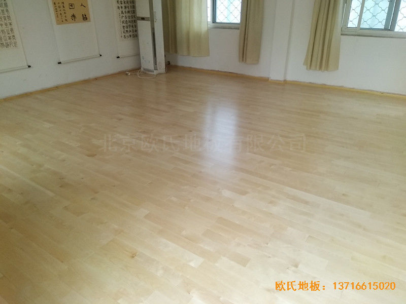 徐州北供电车间休闲馆体育木地板铺设案例6