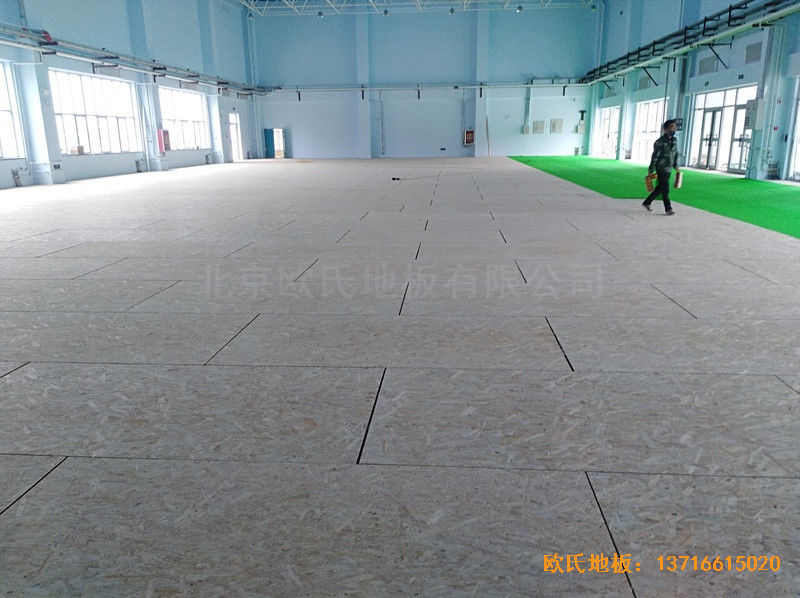 新疆独山子老年活动中心运动地板铺装案例1