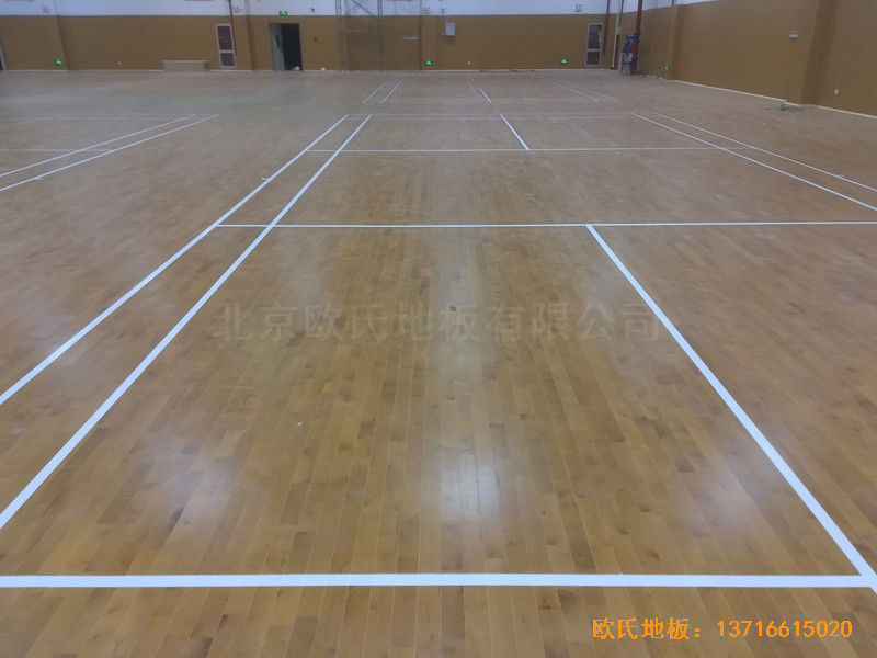 江苏上海大众仪征分公司运动馆体育地板安装案例5