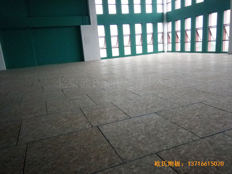 江苏南京汉风公司篮球馆运动木地板铺设案例3