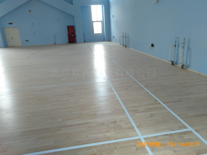 乌兰察布富力文体中心体育木地板铺装案例3