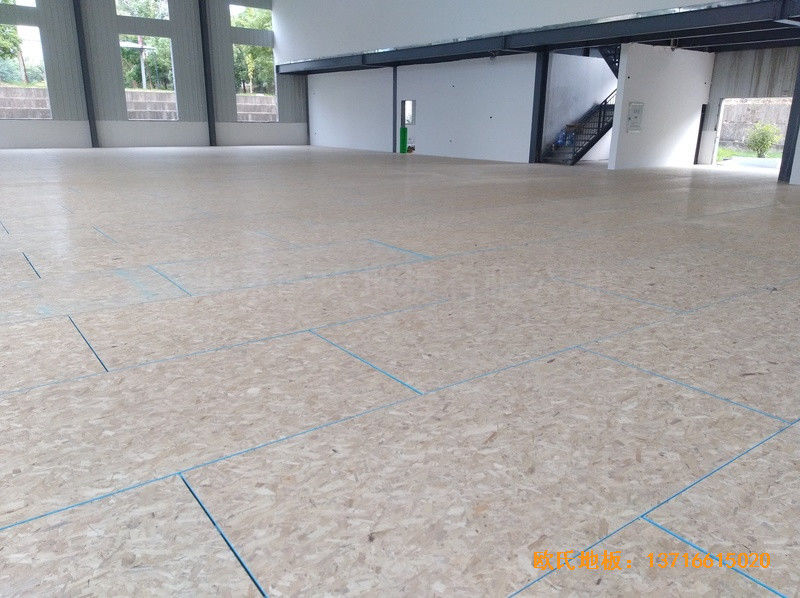 江西鹰潭中级人民法院篮球馆运动木地板铺装案例2