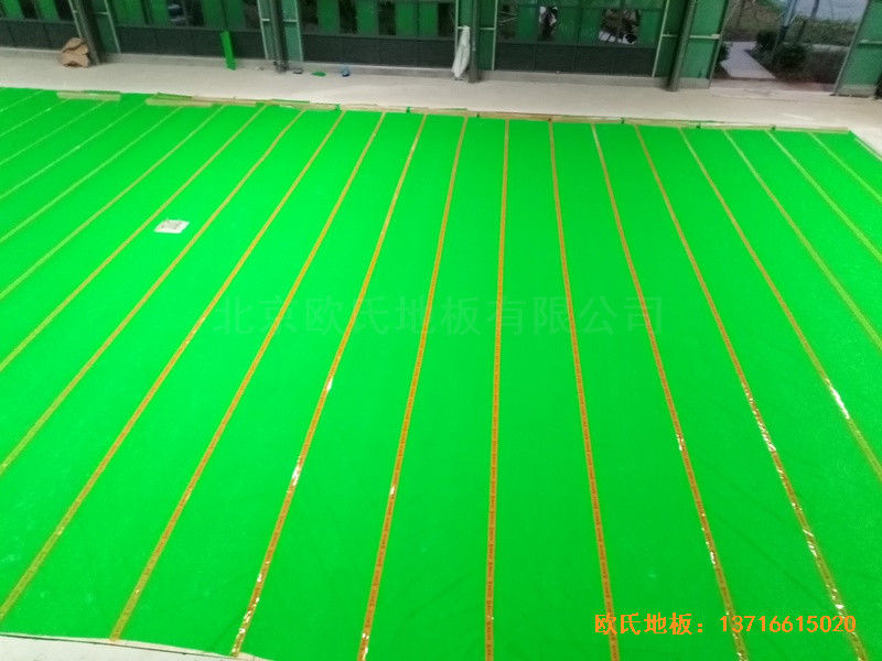 海南三亚619项目训练馆体育地板铺设案例3