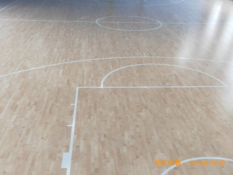 温州消防特勤大队篮球馆体育木地板安装案例2