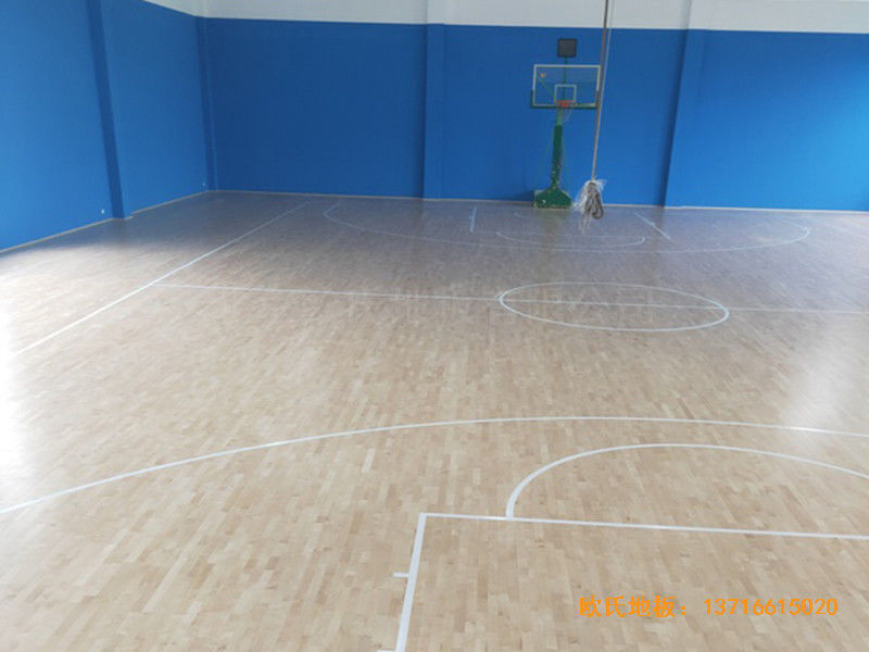 温州消防特勤大队篮球馆体育木地板安装案例3