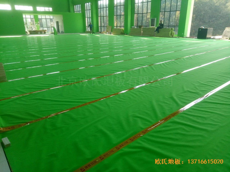湖北随州运动馆运动木地板安装案例3