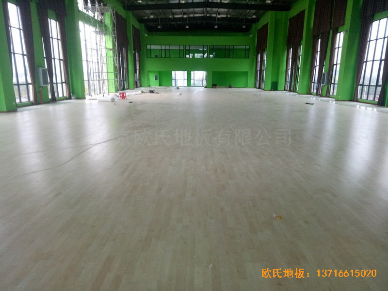 湖北随州运动馆运动木地板安装案例4