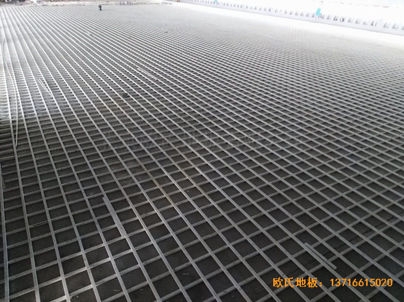 湖南湘潭电力局羽毛球馆运动木地板铺设案例1