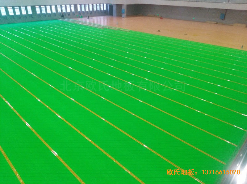 湖南湘潭电力局羽毛球馆运动木地板铺设案例2