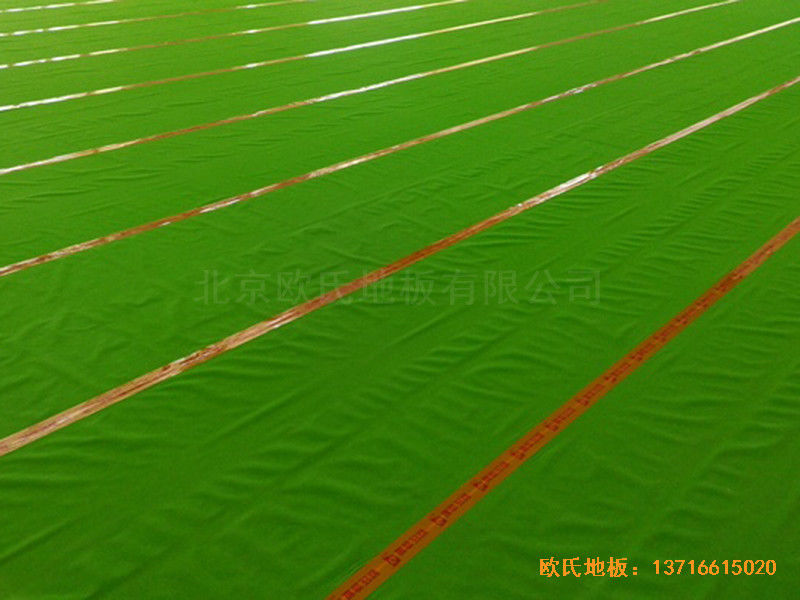 甘肃天水清水县农业学院篮球馆体育地板施工案例2
