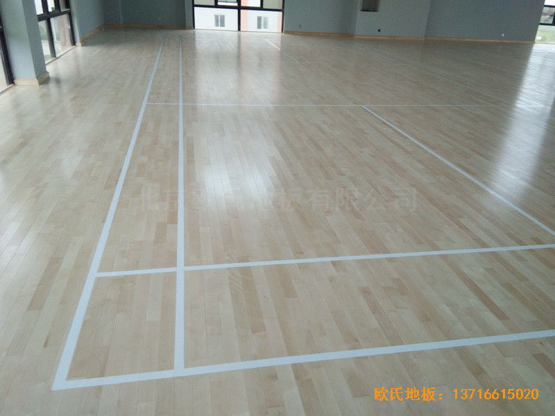 福州连江县恒捷实业坑园村运动馆运动木地板安装案例5