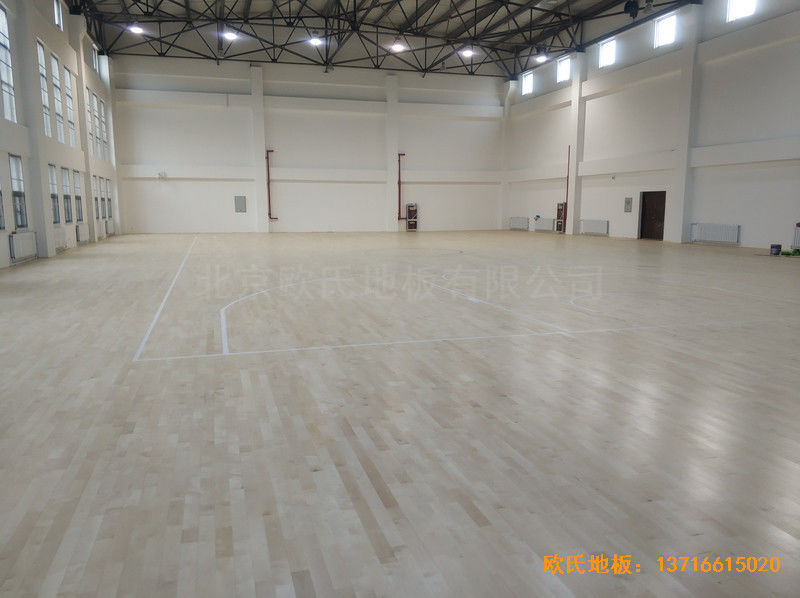西安63751部队篮球馆体育木地板施工案例0