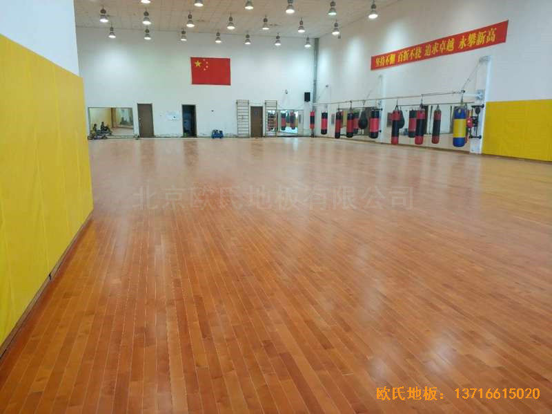 辽宁体育局女子散打馆体育木地板施工案例5