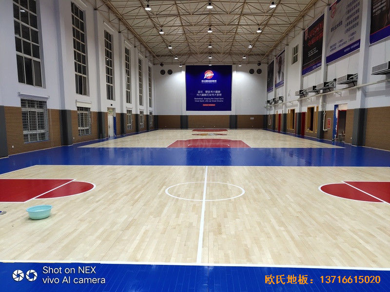 郑州恩比篮球幻俱乐部运动地板安装案例5