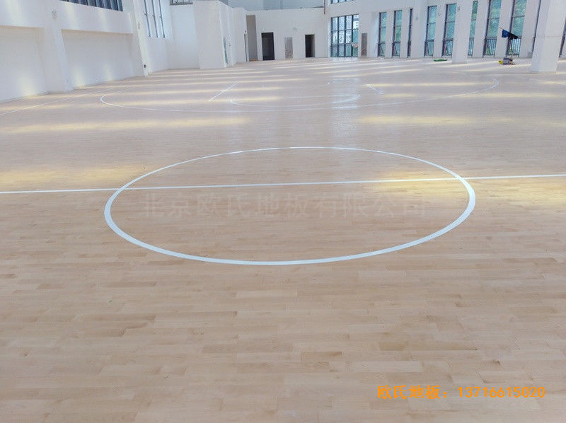 重庆重光小学篮球馆运动地板施工案例5