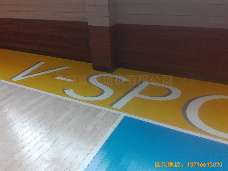 长沙万科金域行业体育馆体育地板铺装案例3