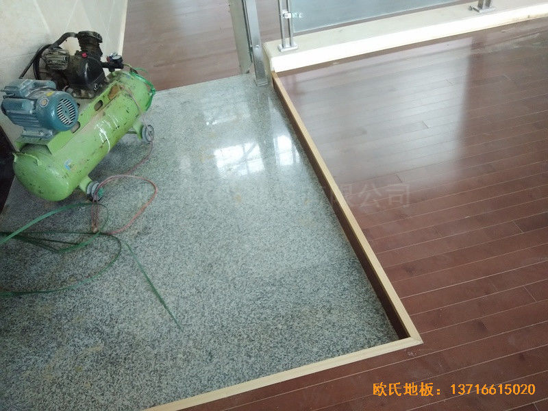 青海海宴路77号地质科大楼运动场所运动木地板铺装案例2