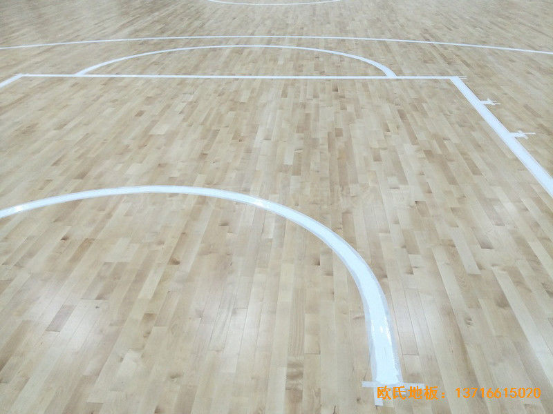 内蒙茂名旗安边防大队篮球馆运动地板安装案例0