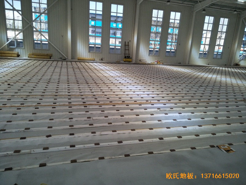 北京丽泽金融活动中心体育地板铺装案例2
