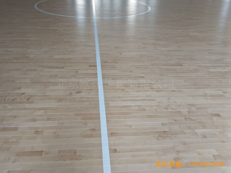 北京师范大学篮球馆体育木地板铺装案例4