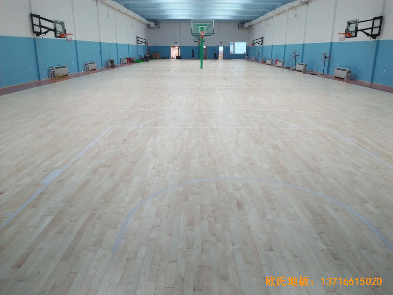 北京昌平体育健身俱乐部体育木地板铺装案例0