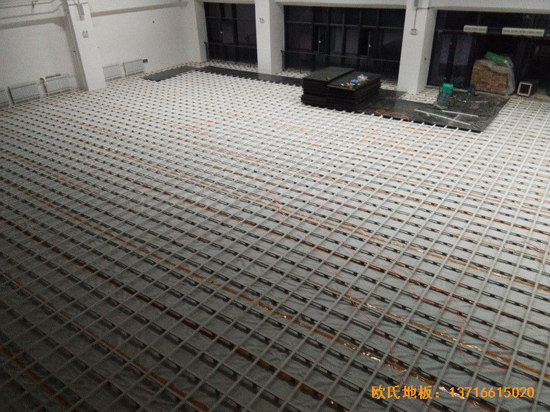 北京朝阳经管学院运动馆运动木地板铺装案例2
