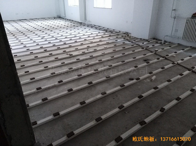北京朝阳运动馆体育地板铺设案例1