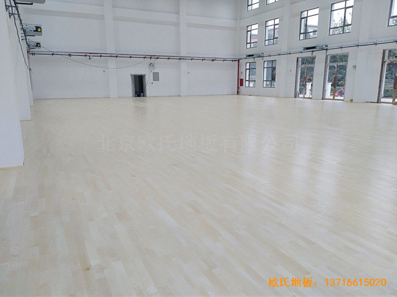 北京良乡1534部队运动馆运动木地板安装案例5