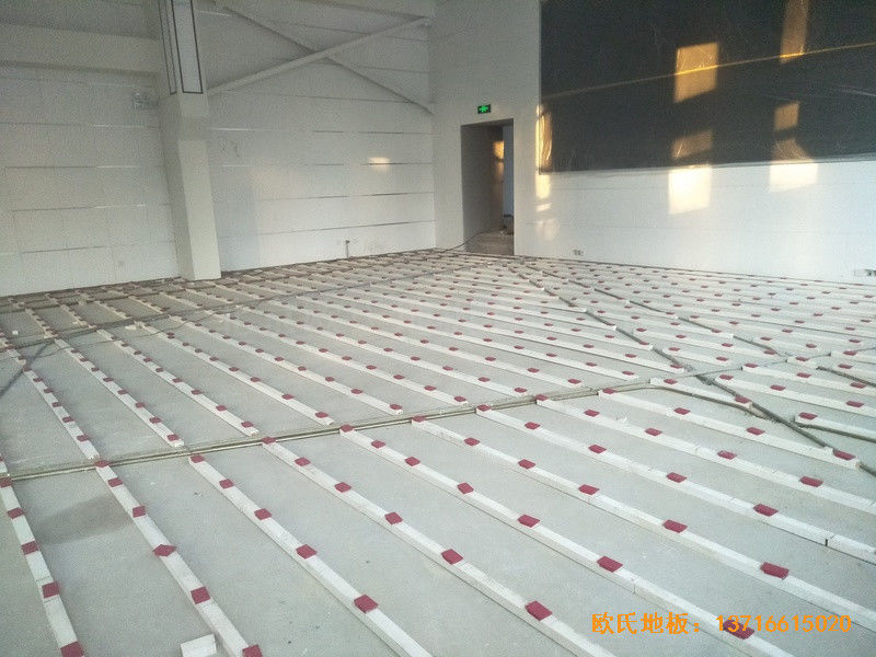 北京铁路局供电段运动馆运动地板安装案例1