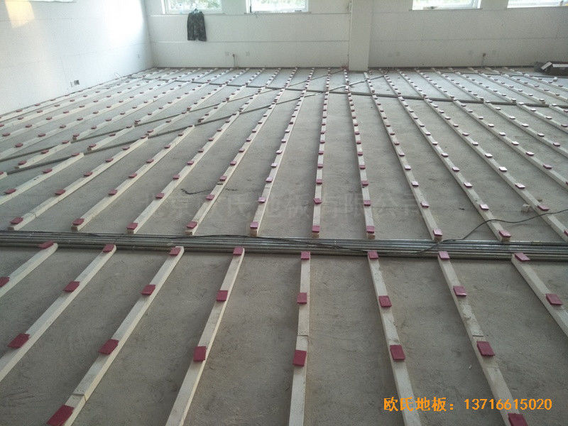 北京铁路局供电段运动馆运动地板安装案例2