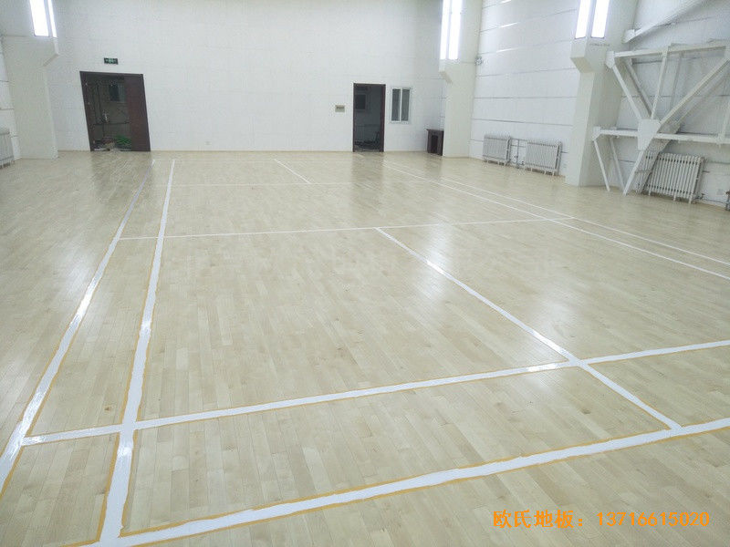 北京铁路局供电段运动馆运动地板安装案例4