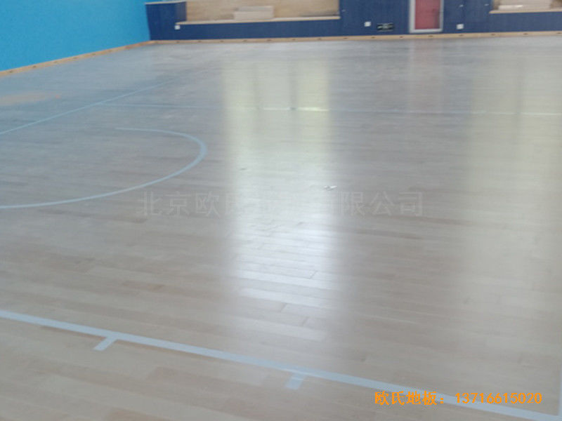 北京顺义供电局篮球馆体育地板施工案例0