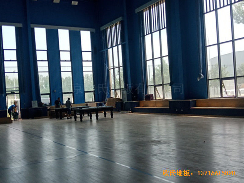 北京顺义供电局篮球馆体育地板施工案例5