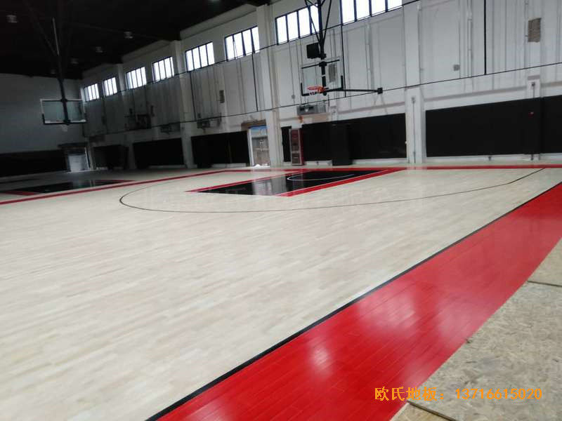 南京乐活体育馆运动木地板施工案例4