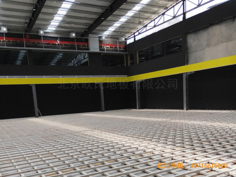 南阳体育篮球俱乐部运动地板铺设案例1