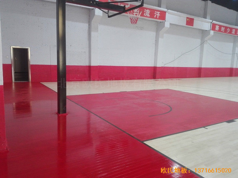 吉林珲春跃动体育中心运动地板安装案例3
