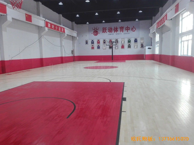 吉林珲春跃动体育中心运动地板安装案例4