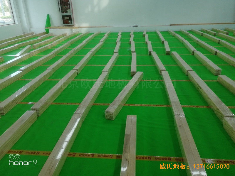 上海江杨南路485号攻守道场运动木地板安装案例2